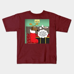 A Wiener Dog Christmas Kids T-Shirt